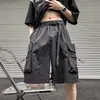 Pantalones Cortos de Trabajo para Hombre Verano Talla Grande Estilo Americano Moda Urbana Marca de Moda Funcionales Delgados Secado Rápido Pierna Ancha Casuales