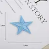 Pegatinas de tela bordadas de estrella de cinco puntas multicolor para ropa, bolsa, sombrero, aplique decorativo, parche para agujero, venta al por mayor de fábrica