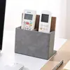 Nueva caja de almacenamiento de control remoto modelo para hoteles y casas de huéspedes, con un toque de lujo ligero y de alta gama, caja de control remoto de cuero de doble compartimento