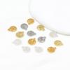 Pingente de Pulseira de Cobre Puro Banhado a Ouro 18K, Corte Redondo Vazado, Etiqueta de Bênção, Cor Ouro Real 14K com Preservação da Cor, Acessórios DIY D106