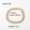 Elegante collar de acero de titanio, pulsera de nicho de lujo ligero, collar con colgante de circonita de acero inoxidable chapado en oro de 18K, joyería transfronteriza al por mayor