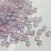 Pétalos de vidrio de copo de nieve de 10 mm accesorios para joyería hechos a mano diy material para horquilla antigua tocado venta al por mayor