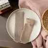 Meias Grossas Quentes de Inverno para Mulheres, Meias Slouch Macias e Elásticas com Listras Verticais, Efeito Emagrecedor, Meias Versáteis para Mulheres