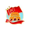 Insignia Celebración Serie Regalo Patriótico Festivo Día Nacional Panda Broche de Metal Amor Mi China Pin de Danza del León Decoración