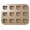 Bandeja de Assar Madeline Panda Desenho Animado Estilo Japonês Acessório de Bebida da Moda Molde de Bolo Urso 3D Temperatura Ambiente