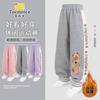 Calça Infantil Kapibala Outono 2025 Nova Calça Esportiva Infantil Calça de Moletom Estilosa Calça Longa Casual para Meninas Roupa Infantil