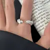 Anillo Versátil de Giro Minimalista para Mujer, Estilo Geométrico Minimalista, Anillo Abierto de Temperamento de Moda Único, Anillo para Dedo Índice Estilo Ins