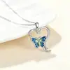 Joyería Transfronteriza de Nuevo Estilo para Mujer, Cadena de Clavícula de Alta Gama, Versátil Collar con Colgante en Forma de Corazón, Collar de Amor de Lujo Ligero de Nicho para Mujer