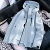 Chaqueta de moda para pareja para exteriores, unisex, tres en uno, forro interior desmontable, forro polar cálido, abrigo engrosado a prueba de viento