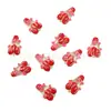 Accesorios de Joyería en Forma de Corazón Rojos y Rosas Pulsera Llavero Colgante DIY Accesorios de Colgante de Aleación Esmaltada