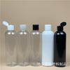 Botella plástica tipo flip de 300ml para cosméticos, transparente, para emulsión, embotellada, botella flip de 300ml