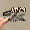Pente de cabelo penteado de cabeça para baixo novo grampo de cabelo com franja de laço antiderrapante caveira alta estiloso moderno grampo de cabelo lateral com mechas acessório de cabelo