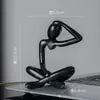 Figura Abstracta Yoga Pensador Manualidades de Plástico Adornos Lindos Decoraciones Hechas a Mano para Habitación Arte Sala de Estar