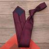 Gravata de padrão listrado marrom retrô romântico francês de 8cm para vestido formal masculino estilo Yupi Sina padrinho