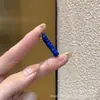 Acessórios Espaçadores de Lápis Lazúli Natural de Corte Reto para Artesanato e Joias DIY 623