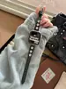 Correa de Cuero con Tachuelas Plateadas Retro de Nicho Adecuada para Apple Watch iWatch 12ª Generación 11/10