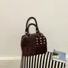 Bolso de Mano con Remaches Sencillos Transfronterizo Estilo Coreano para Mujer Bolso Cruzado de Hombro Único Bolso de Motocicleta de Moda Nuevo Estilo 2026