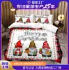 Têxteis para Casa de Natal Conjunto de Três Peças Impressão Digital a partir da Imagem Tecido Escovado 90g Capa de Edredom Fronha Fábrica Direta