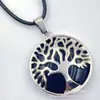 Ventas Directas de Fábrica Tendencia Europea y Americana Personalizado Piedra Natural Estilo Ins Moda Árbol de la Vida Colgante de Aleación