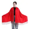 2025 Bufanda Roja Impresión Personalizada Rojo Chino Reunión Anual Fiesta Estudiantil Ceremonia de Apertura de Empresa Bufanda Roja Chal