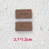 Nuevo Hecho a Mano del Fabricante Oso Etiqueta de Cuero Dibujos Animados Lindo Ropa Sombrero Marca de Cuero Joyería Pasador de Pelo Etiqueta de Cuero Venta al Mayoreo