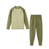 Conjunto de Ropa Interior Térmica para Niños Invierno Niñas Estudiantes Tops y Pantalones Térmicos Pijamas Infantiles Capa Base para Niños Pequeños Ropa para Casa