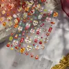 Pegatinas de Arte para Uñas en Relieve Estilo Festivo Popular Tendencia Nacional Pegatinas para Uñas Despertar del León de Año Nuevo Pegatinas de Joyería Material Diamantes para Uñas