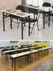 Estante de Almacenamiento de Pared, Mesa Larga Estrecha, Escritorio Pequeño de Oficina, Mesa Plegable Simple para Exteriores, Mesa de Estudio para Estudiantes en Casa, Mesa de Bar