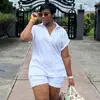 Ropa Femenina Europea y Americana 2025 Nuevo Otoño Dulce y Fresca Camiseta de Manga Murciélago con Cuello en V Shorts Rectos de Cintura Alta Conjunto de Dos Piezas