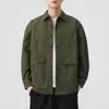 Ropa de Hombre Fengshe / Nueva Camisa de Trabajo Retro Japonesa de Primavera y Otoño para Hombre con Diseño de Retazos, Estilo Americano Casual Holgado Tendencia