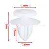 MU000573 es adecuado para clips decorativos de guardabarros de coche Mitsubishi y clips de fijación decorativos de faldones laterales.