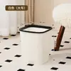 Lixeira Criativa para Dormitório, Sala de Estar, Cozinha, Uso Doméstico, Alto Valor Estético, Lixeira de Hotel com Anel de Pressão, Cesto de Lixo para Banheiro