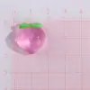 Cor de fruta pérola transparente simulação morango acessórios de joia diy copo d'água capa de celular patch de resina atacado