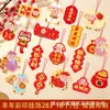 Colgantes de Año Nuevo Vietnamita, Colgantes decorativos del Festival de Primavera, colgantes pequeños, tarjetas colgantes, decoraciones para bonsáis y accesorios de decoración