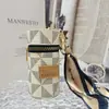 Bolsa de Batom Retro Europeia e Americana Estampada Barril Menina Verão Alta Qualidade Moda Diária Bolsa Portátil Pingente de Chaveiro