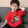 Camiseta Interior Transpirable de Algodón Puro para Niños, Camiseta de Manga Corta de Verano para Niños, Top Estilo Coreano Guapo con Estampado de Dibujos Animados