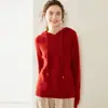 Suéter de Cachemira con Capucha Otoño Nuevo para Mujer Cachemir Espeso Tejido de Punto Suéter Básico Estilo Coreano Holgado Adelgazante Suéter Exterior