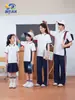 Ventas directas del fabricante: Uniformes escolares primarios Lanyang, ropa de campus de manga corta, conjuntos de primavera y otoño, uniformes de clase, Ciudad Jiyi, Provincia de Jiangxi