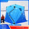 Barraca de Pesca de Inverno para 3-4 Pessoas, Acampamento ao Ar Livre, Espessada com Algodão, Equipamento Quente e à Prova de Frio, Extra Espessa e Quente