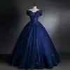 Novo Tutu Solo Elegante Azul Marinho Vestido de Performance Vestido de Performance para Exame de Artes Vocais de Estudante Apresentador de Reunião Anual