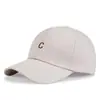 Gorra de Béisbol de Verano para Mujer, Estilo Coreano, Moderna, con Diseño Único de Letra C, Sombrero de Sol Rojo de Moda para Verano