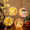 Linterna del Festival de Medio Otoño Linterna de Mano Luminosa de PVC Linterna de Mano para Niños Linterna de Flor de Dibujos Animados Hecha a Mano DIY Pequeño Regalo para el Festival de Medio Otoño