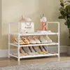 Estantería de almacenamiento multicapa extra grande, ensamblada, en stock, para venta al por mayor, para uso doméstico, dormitorio, recibidor, zapatero simple, zapatero y pasillo