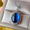 2024 nueva joyería Huabi cobre chapado en oro semilla de hielo fluorescente denier liso retro traje piedra 15*20