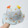 Sombrero de Bebé Ajustable de 3-24 Meses para Primavera y Otoño, Delgado, Algodón Puro, Sombrero Tipo Cubeta, Red para Sombra de Verano, Sombrero de Pescador para Bebé Niña
