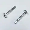 Tornillos no estándar M6*40 de cabeza hexagonal con cabeza plana redonda de paraguas, tornillos autorroscantes de media rosca con cola plana