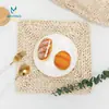 Estilo Japonés Estilo Sencillo Salvamanteles de Paja Salvamanteles Tejido de Piel de Maíz Salvamanteles Engrosado Aislamiento Térmico Salvamanteles para Olla de Arena Decoración de Accesorios para Fotografía
