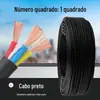 Cabo Rvv Preto Local de Construção Doméstica 1/1.5/2.5/4/6 Quadrado Fiação Fio Mole Fiação Revestida Cabo de Carregamento