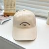 Gorra de Béisbol Nueva 2024 para Niños Verano Letras Cabeza Grande Gorra Wai Casual Combinación Perfecta Mostrar Cara Sombrero Pequeño para el Sol Moderno