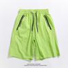 Pantalones Cortos de Seda de Hielo para Hombre Verano Ligeros de Secado Rápido Holgados Deportivos Marca de Moda Pantalones de Cinco Puntos para Hombre Tono Vibrante En Vivo Explosivo Pantalones Casuales
